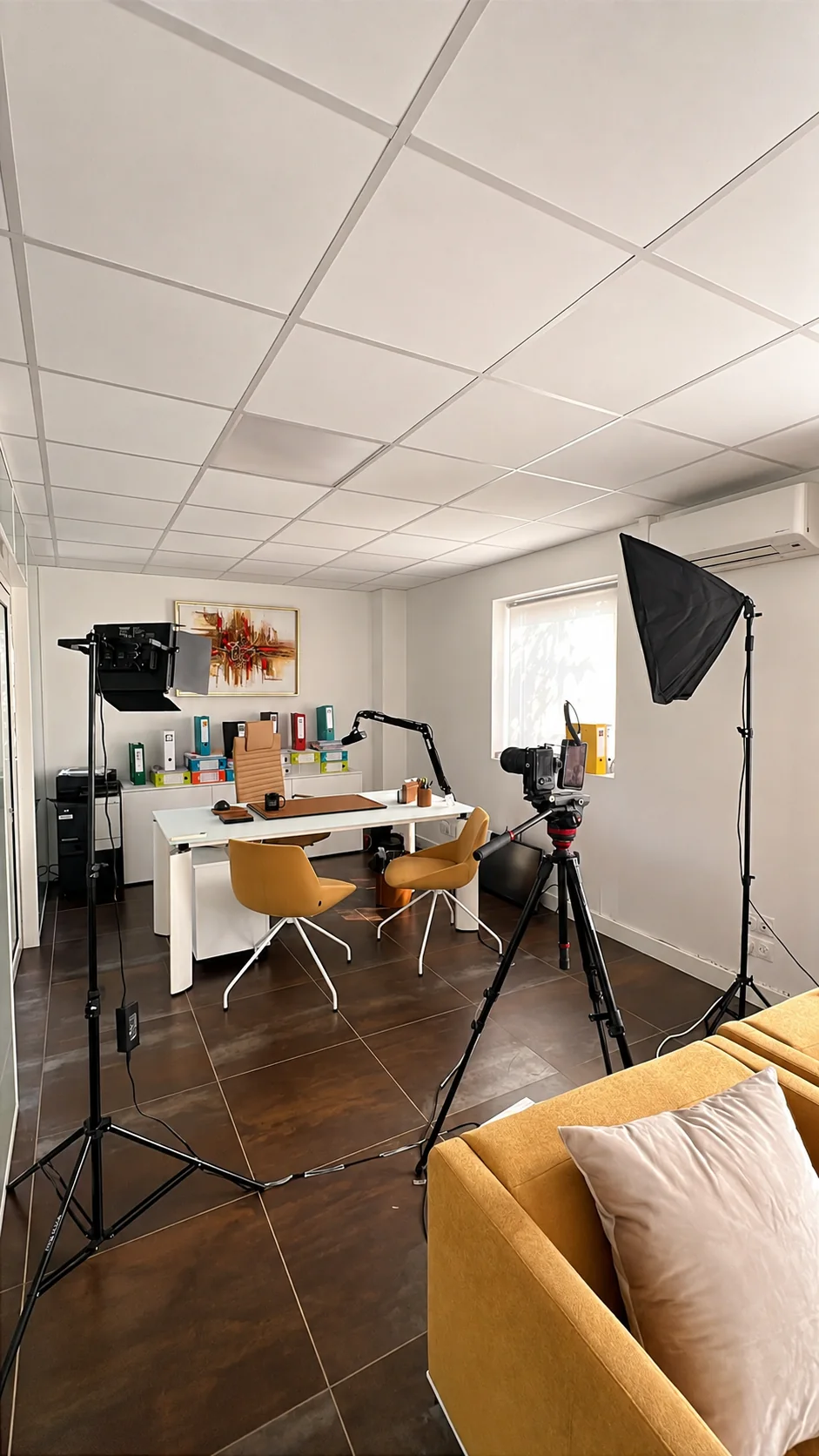 Vidéo et contenu : le plateau de tournage Golden View