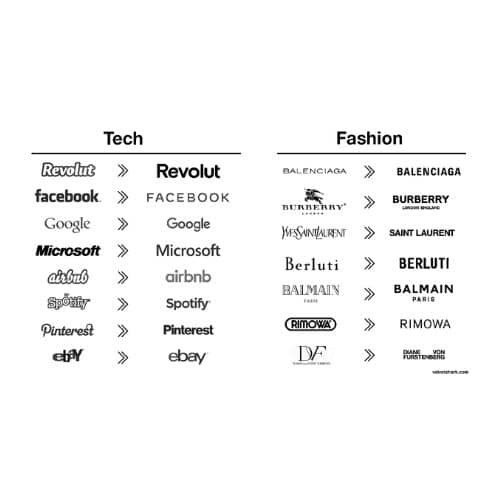 Évolution des logos : tous les logos se ressemblent