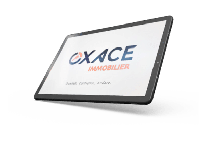 Animation logo – OXACE Immobilier