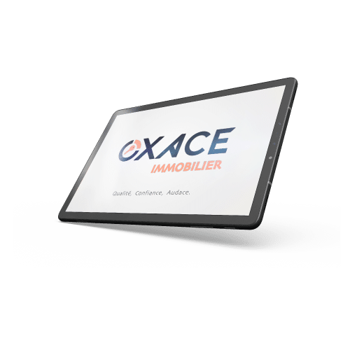 Animation logo – OXACE Immobilier