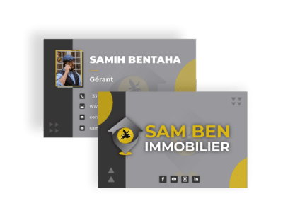 Carte de visite – SAM BEN Immobilier