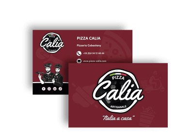 Carte de visite – Pizza Calia
