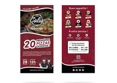 Flyer Ouverture – Pizza Calia