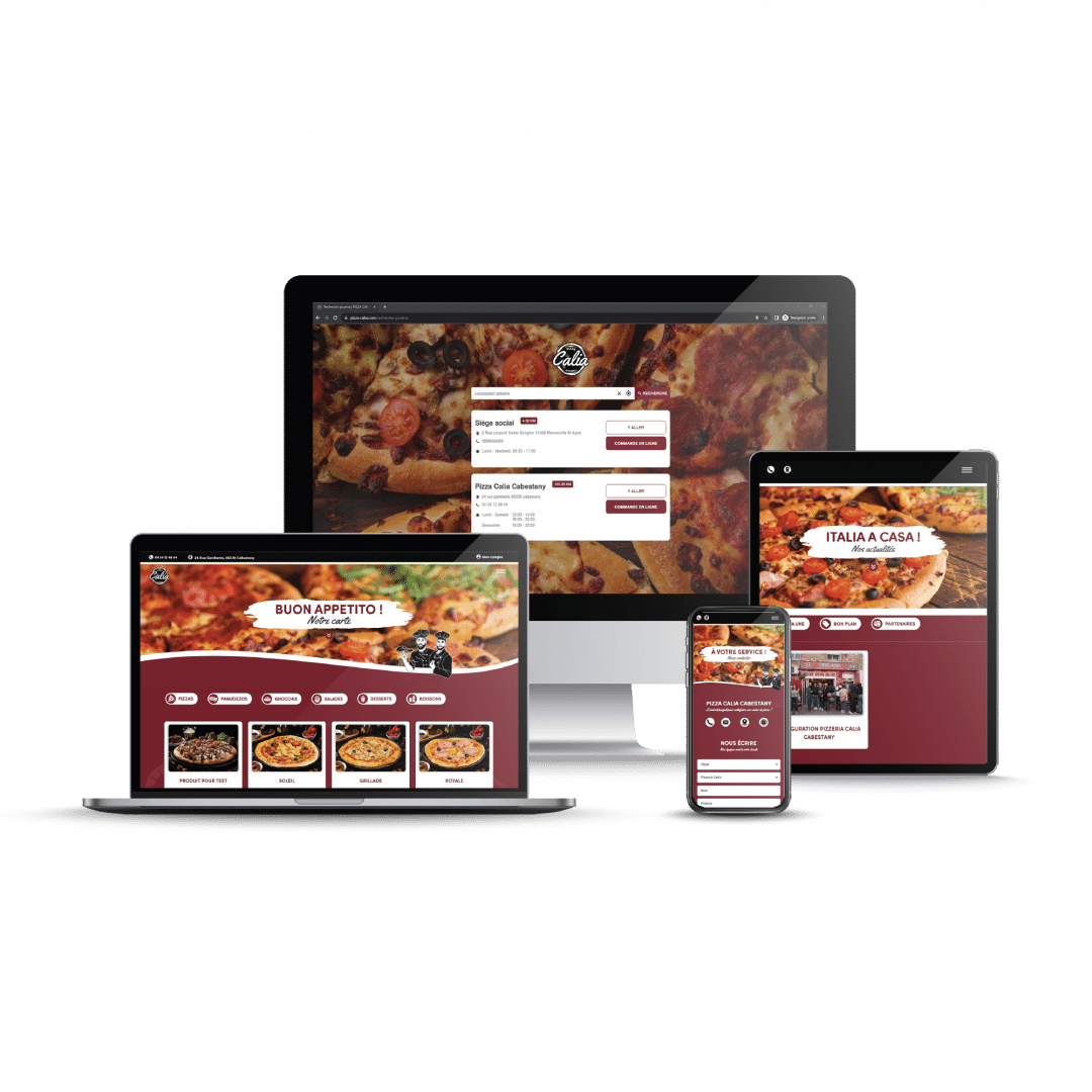 Site internet – Pizza Calia