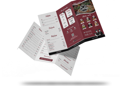 Flyer menu – Pizza calia