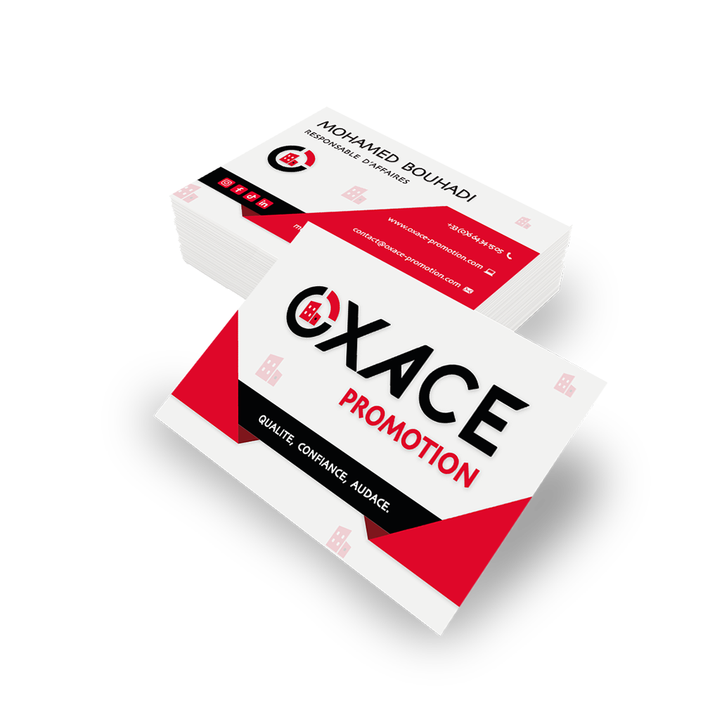 Carte de visite – OXACE Promotion