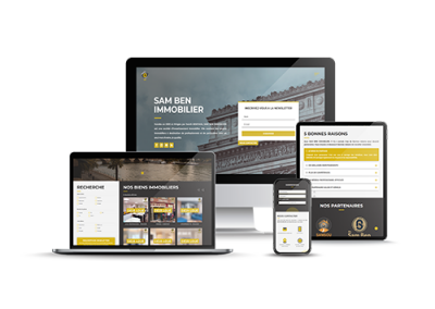 Site internet – Sam Ben Immobilier
